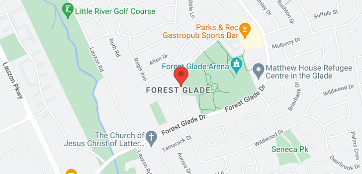map of 9996 FOREST GLADE COURT